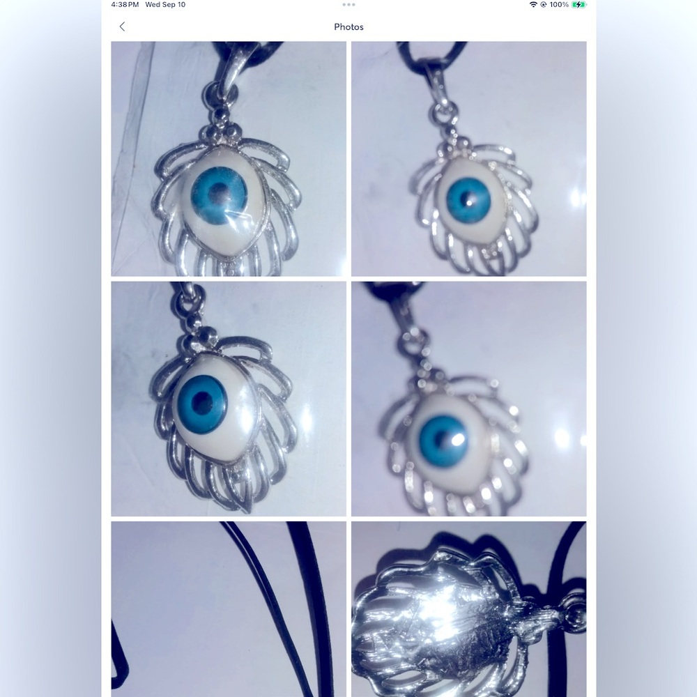 Greek Evil Eye Suede Necklace lt501-2aqu
Evil Eye new vintage from Greece 🇬🇷